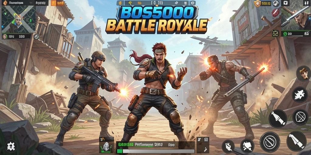 Gameplay BOS5000 yang menegangkan dan penuh aksi.