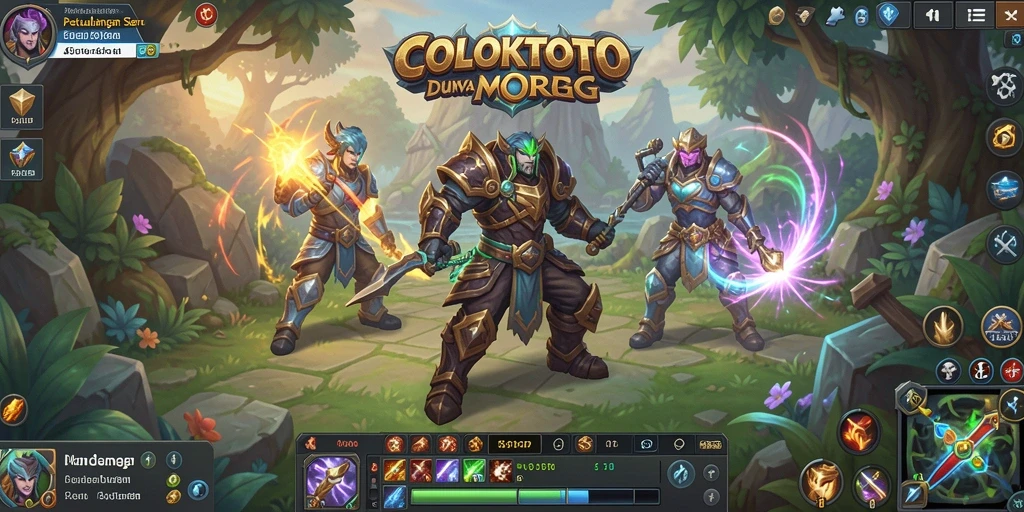 Tangkapan layar utama dari gameplay COLOKTOTO yang menampilkan pertarungan epik dalam MMORPG.