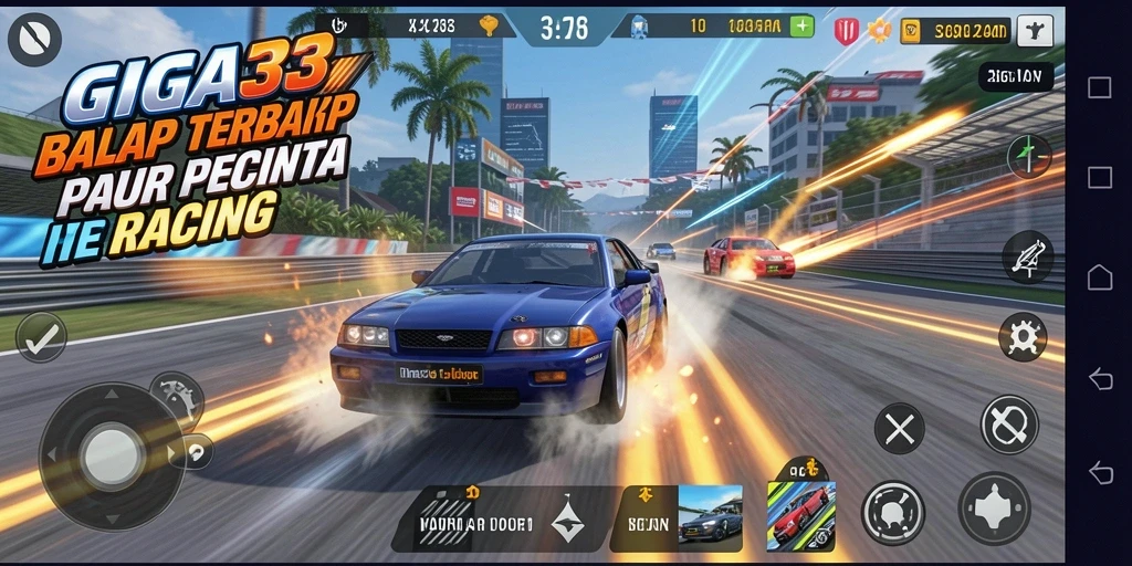 Tampilan gameplay GIGA33 yang penuh aksi dan adrenalin.
