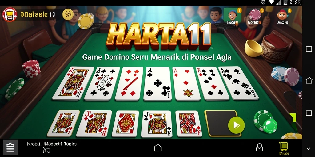 Tampilan gameplay HARTA11 dengan grafis yang menarik dan interaksi pengguna.