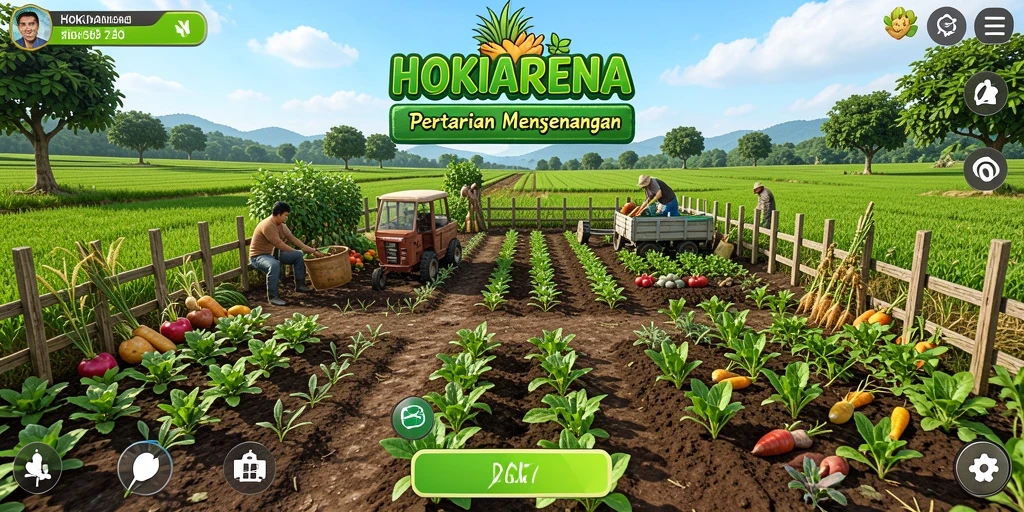 Tampilan gameplay HOKIARENA yang menggembirakan dan penuh warna.