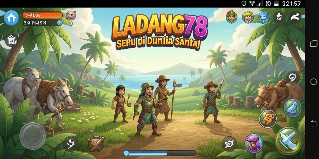 Tampilkan gameplay santai dan seru dari LADANG78.