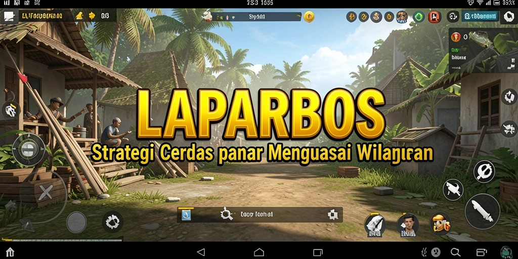 Tangkapan layar LAPARBOS menampilkan aksi strategi yang mendebarkan.