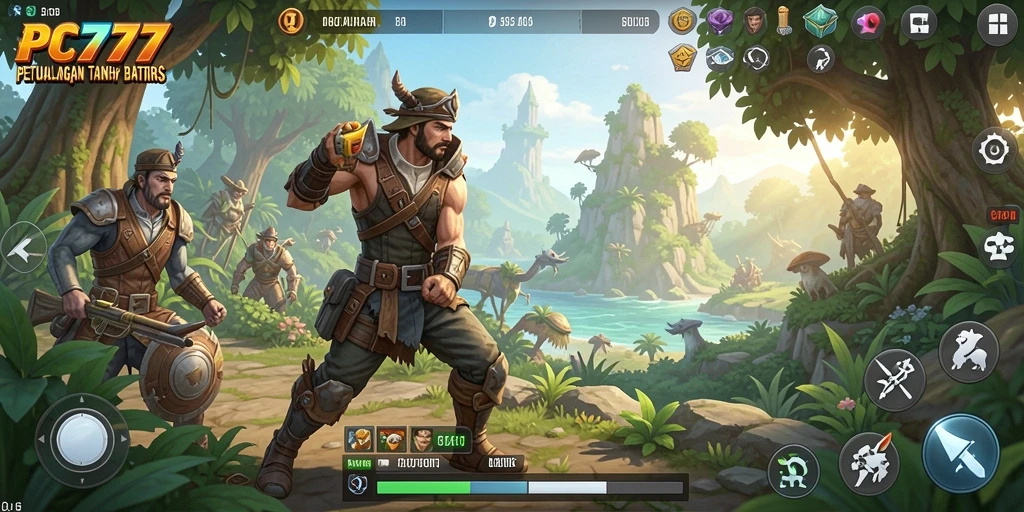 Tampilan gameplay PC777 dengan visual menawan dan petualangan seru.