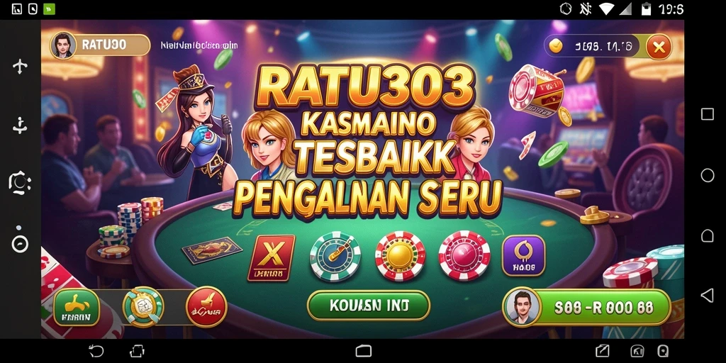 Tampilan menarik dari gameplay kasino yang menantang.