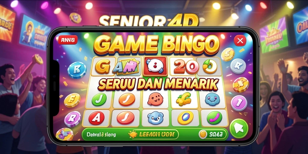 Screenshot aktif dari gameplay Bingo SENIOR4D yang menyenangkan.